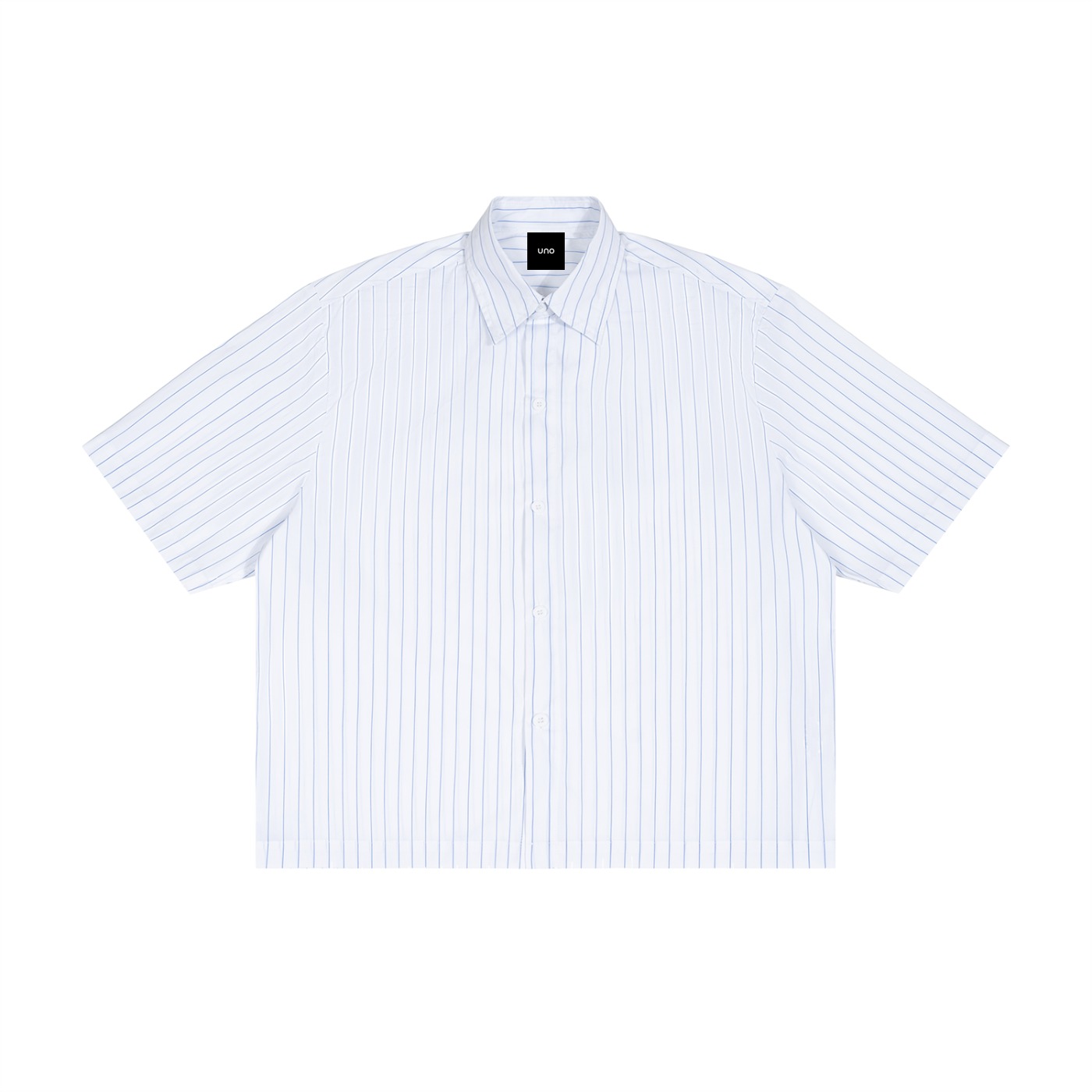 UNO Striped Boxy Button-Up Shirt