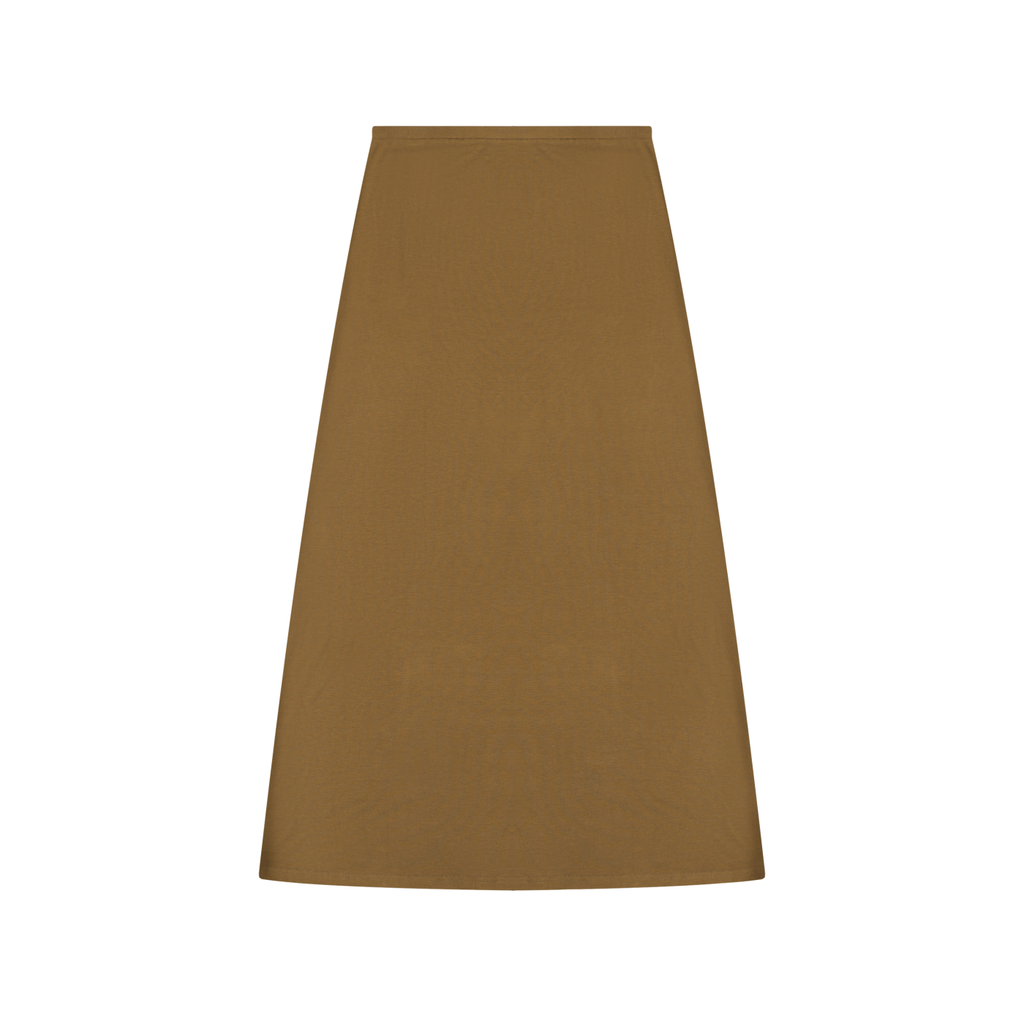 UNO Solid Color Knit Maxi Skirt