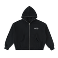 UNO Fleeced Full-Zip Boxy Hoodie