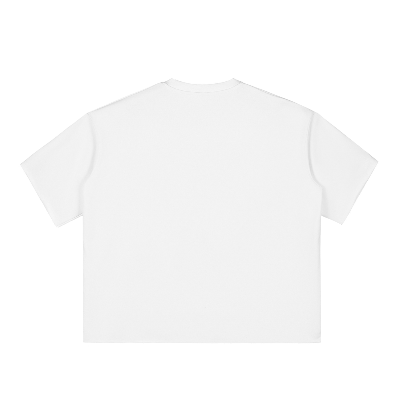 UNO Boxy Half-Sleeve Raw-Edge Tee