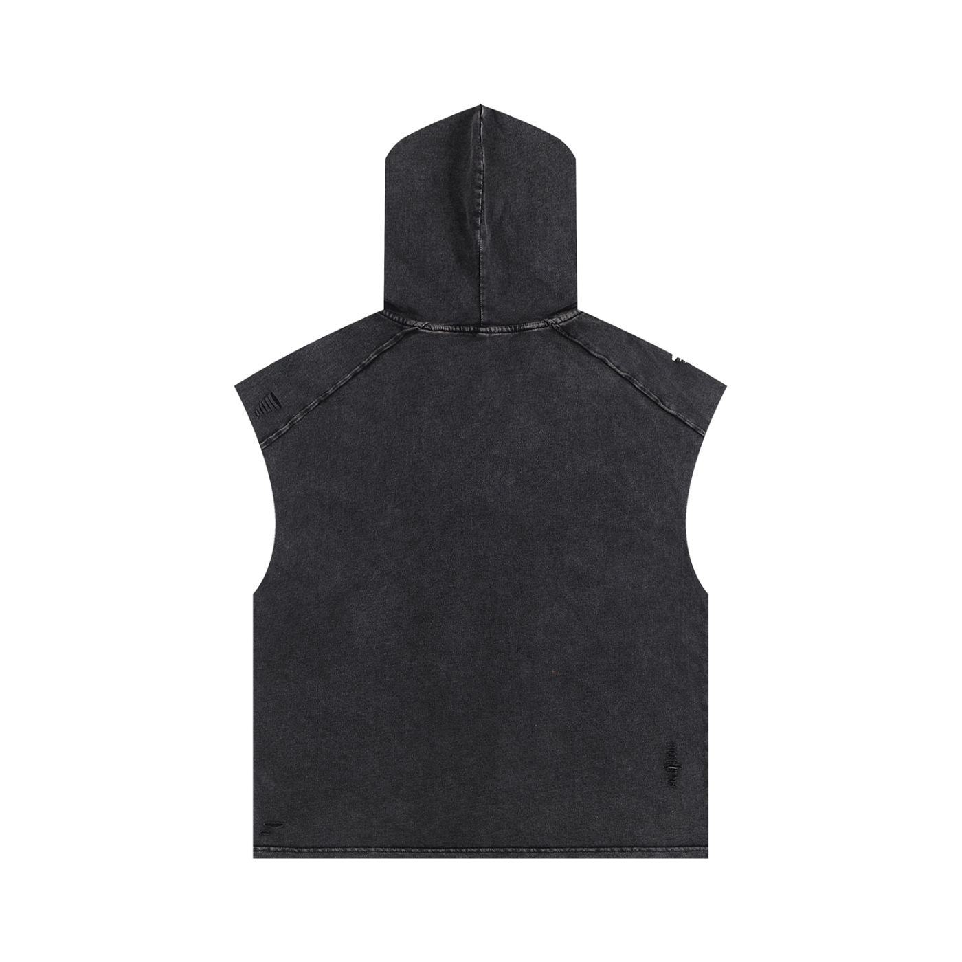 UNO Snow Washed Boxy Hooded Tank Top