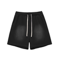 UNO Fade Raw Edge Cotton Shorts