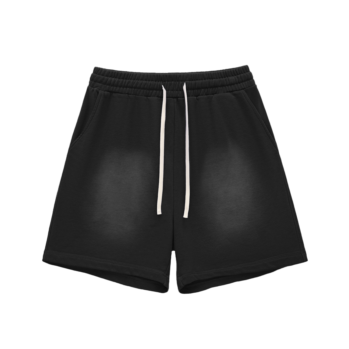 UNO Fade Raw Edge Cotton Shorts