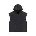 UNO Snow Washed Boxy Hooded Tank Top