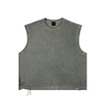 UNO Distressed Grommet Eyelet Tank Top
