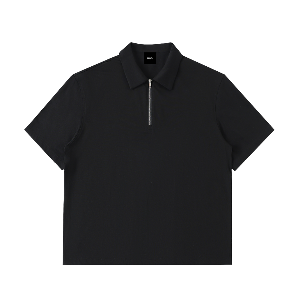 UNO Half-Zip Cotton Polo Shirt