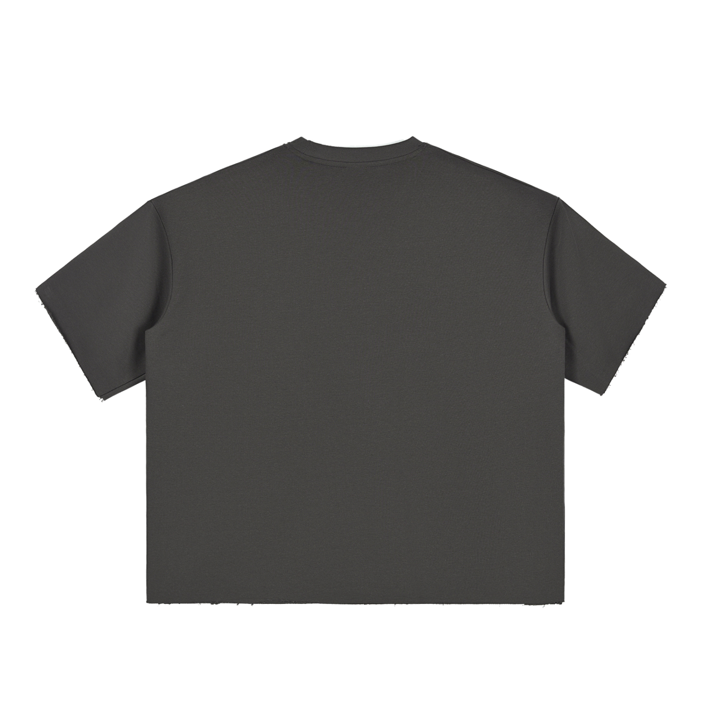 UNO Boxy Half-Sleeve Raw-Edge Tee