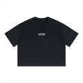 UNO Boxy Drop Shoulder Crop Tee