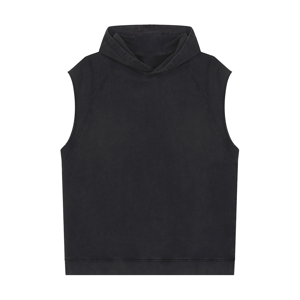 UNO Snow Washed Sleeveless Hoodie