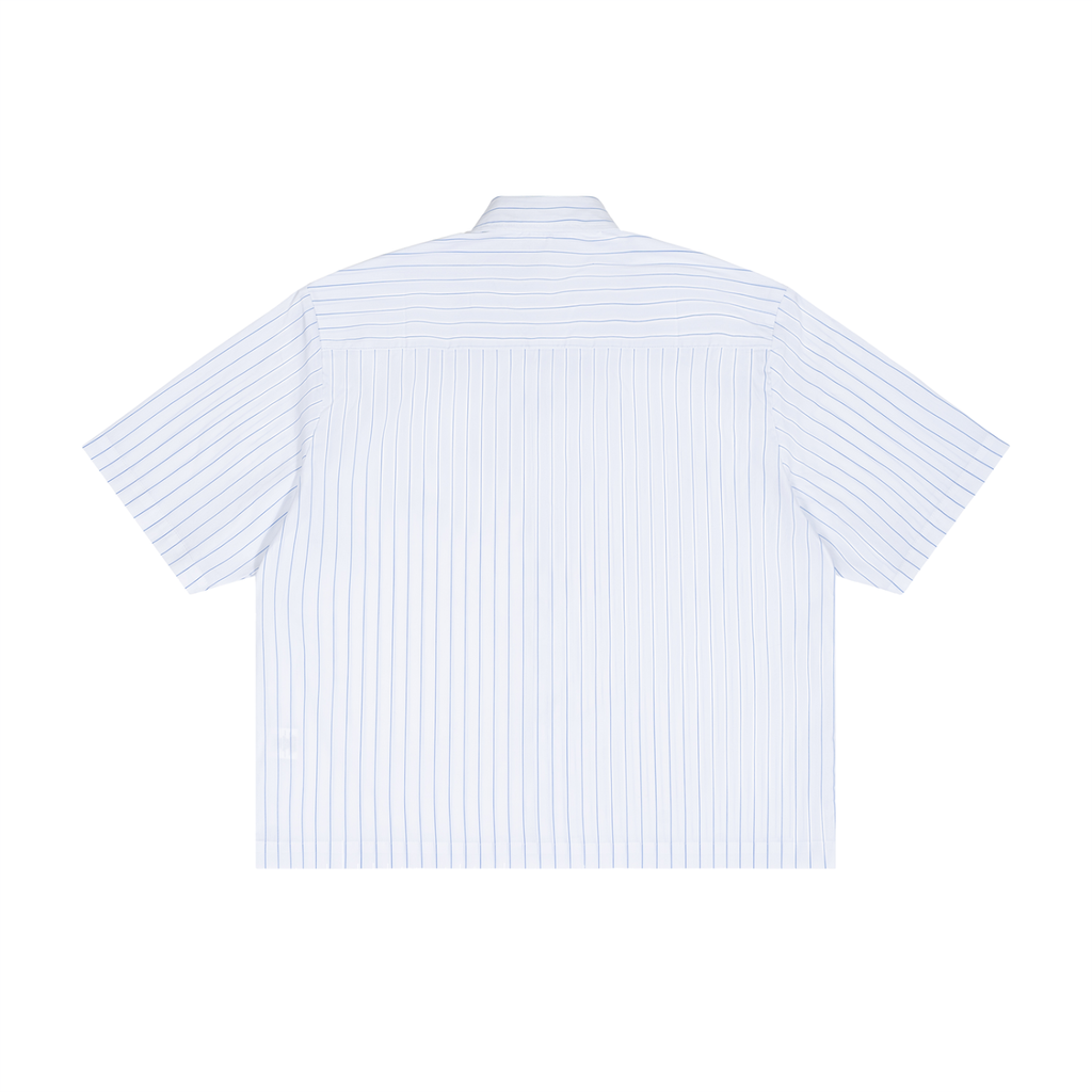 UNO Striped Boxy Button-Up Shirt
