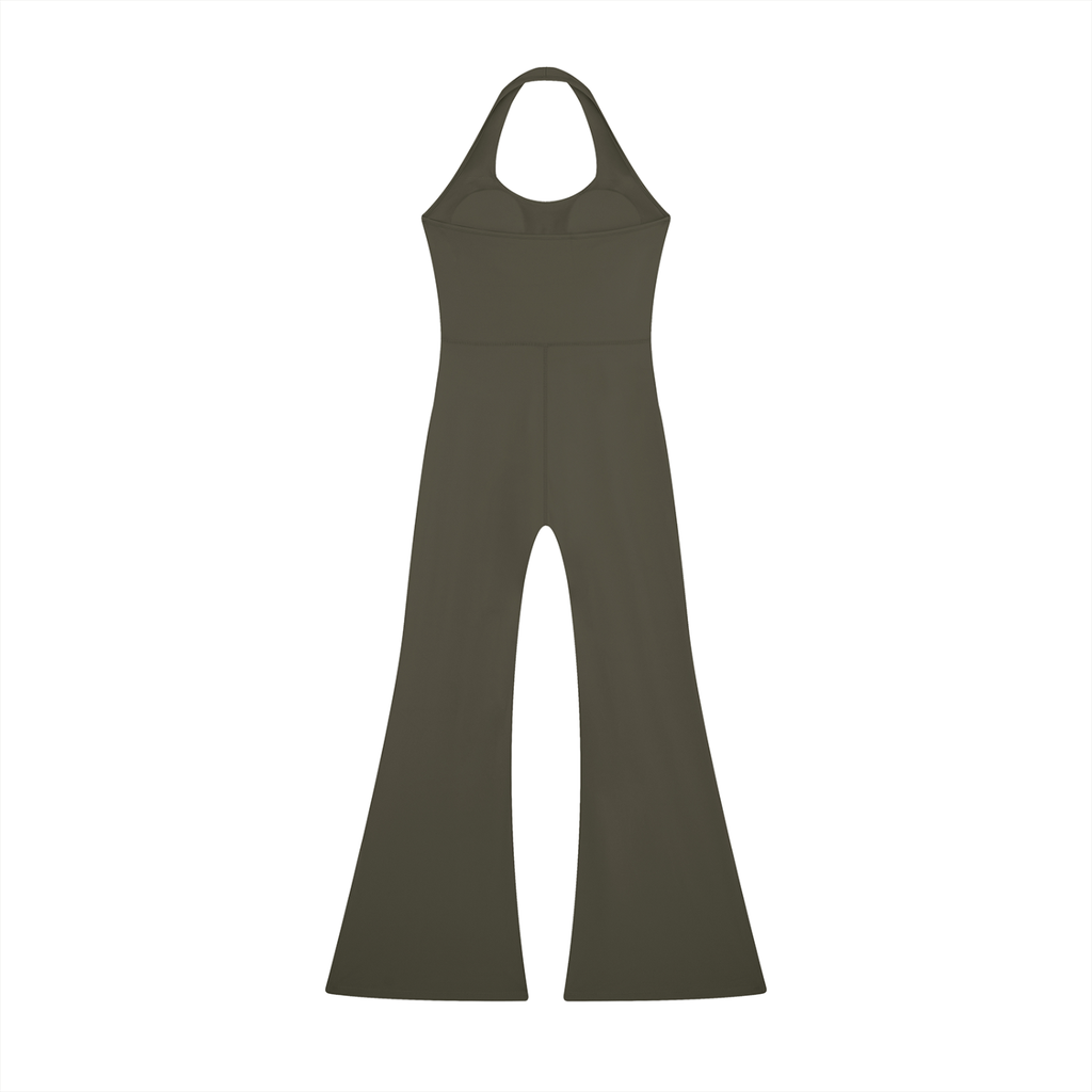 UNOP Halter Flared Jumpsuit
