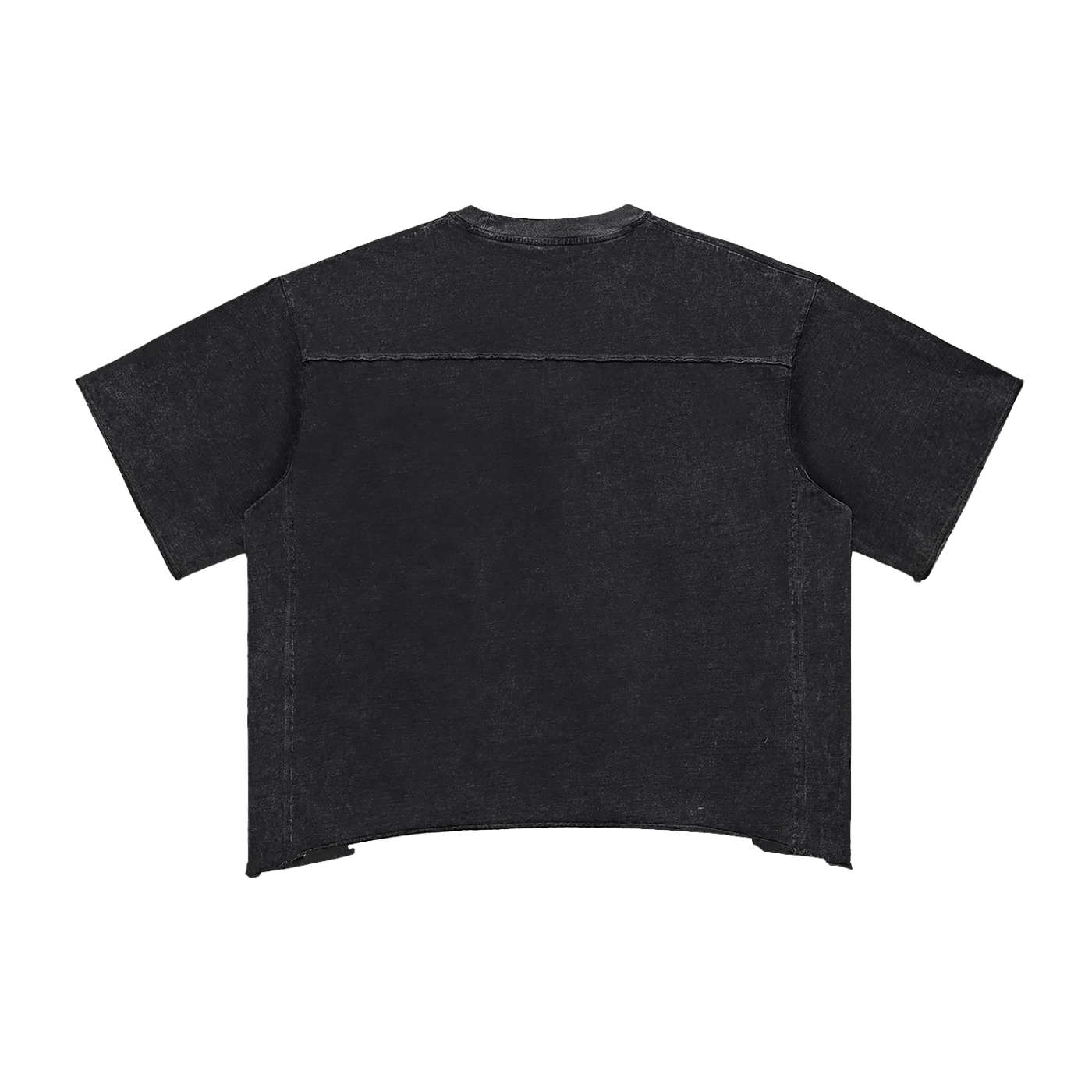 UNO Raw Edge Snow Washed Boxy Tee