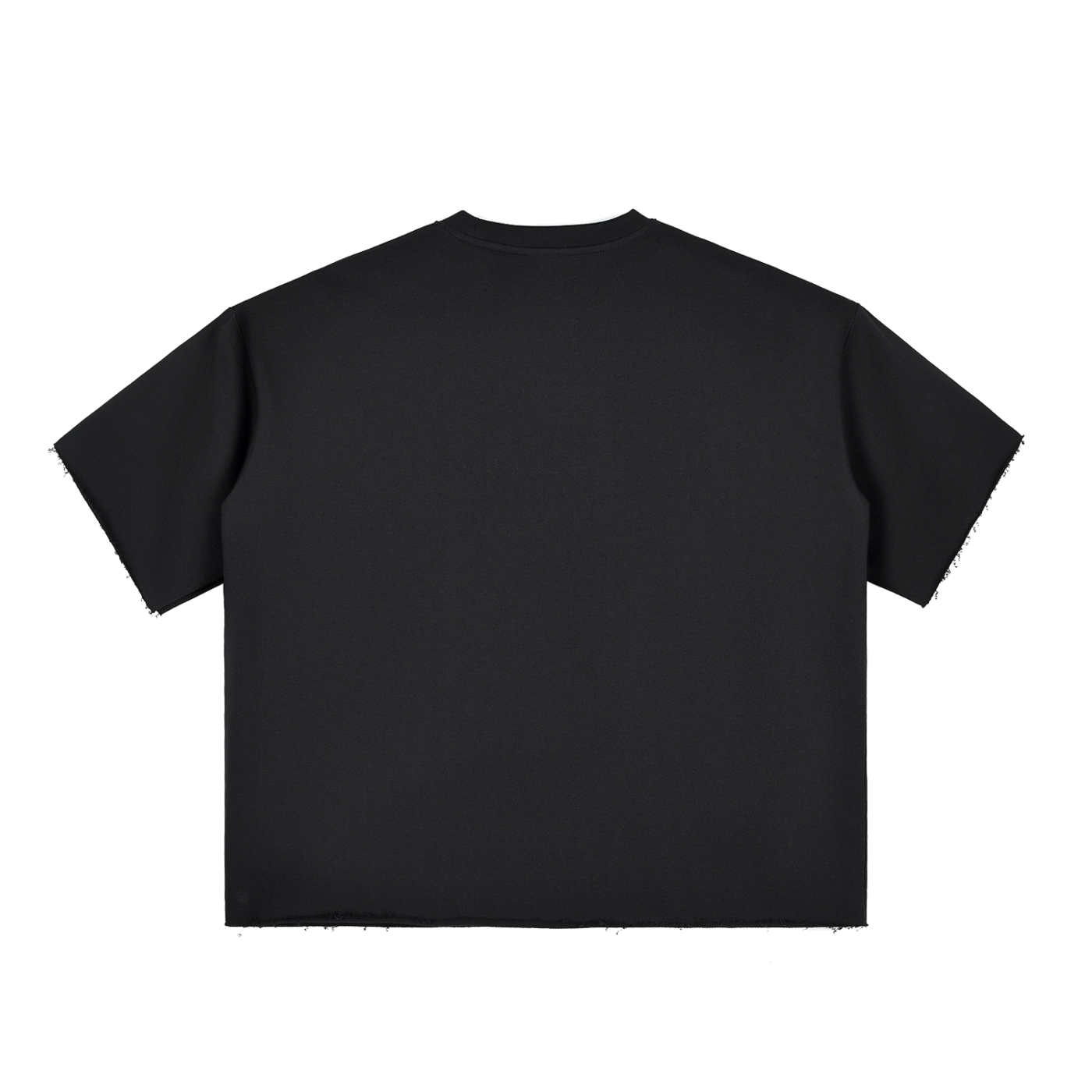 UNO Boxy Half-Sleeve Raw-Edge Tee