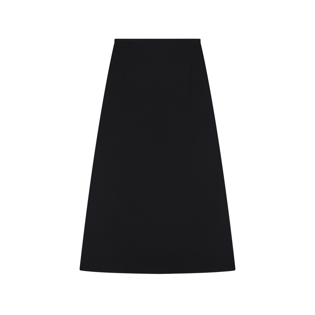 UNO Solid Color Knit Maxi Skirt