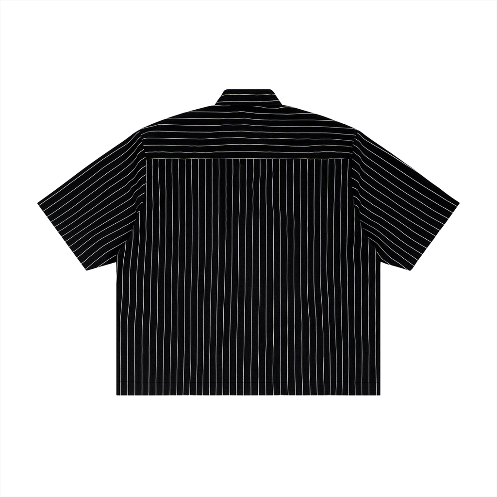 UNO Striped Boxy Button-Up Shirt