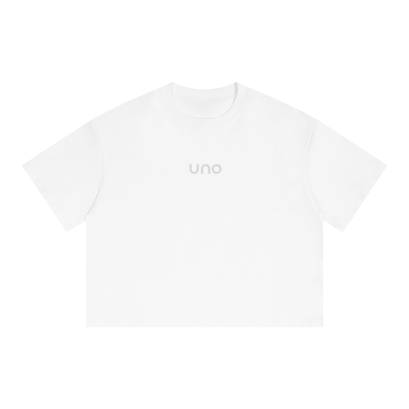 UNO Boxy Drop Shoulder Crop Tee