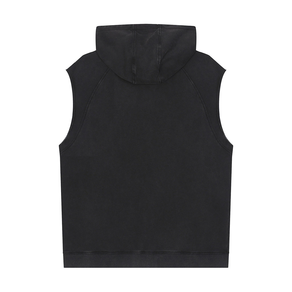 UNO Snow Washed Sleeveless Hoodie