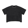UNO Raw Edge Snow Washed Boxy Tee