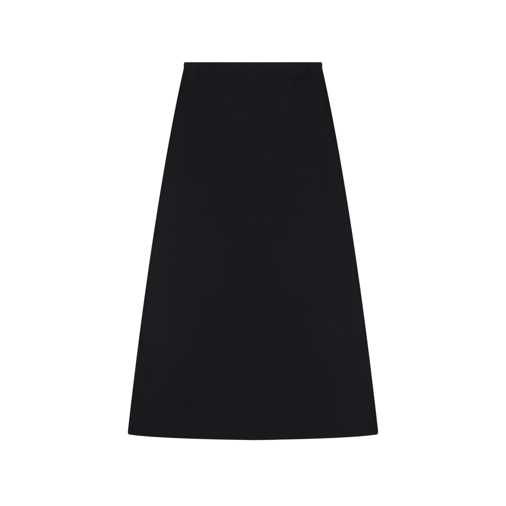 UNO Solid Color Knit Maxi Skirt