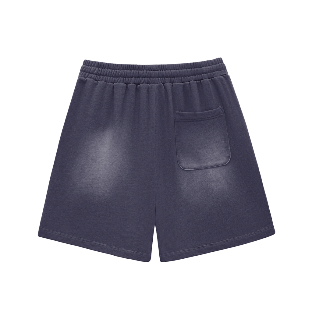 UNO Fade Raw Edge Cotton Shorts