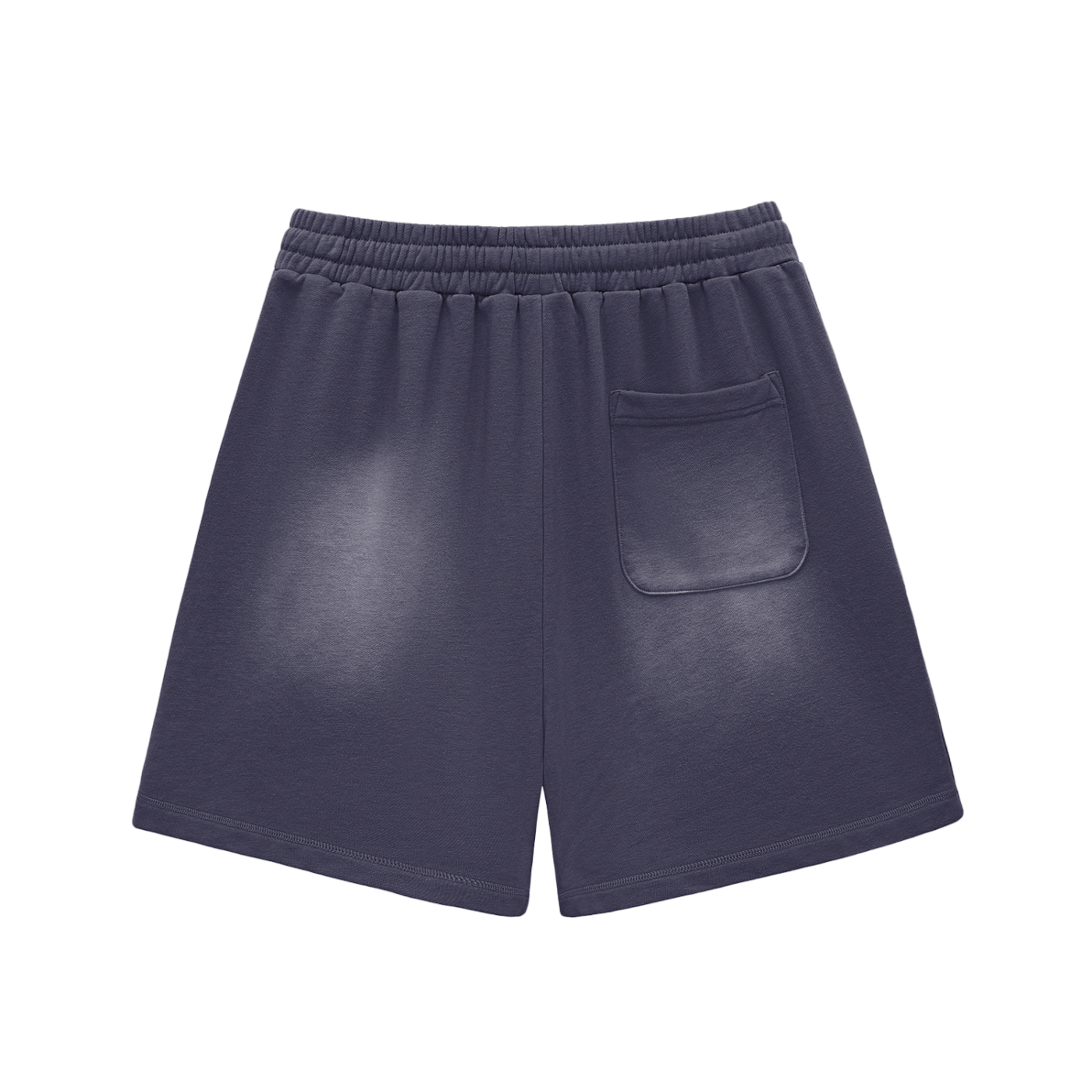 UNO Fade Raw Edge Cotton Shorts