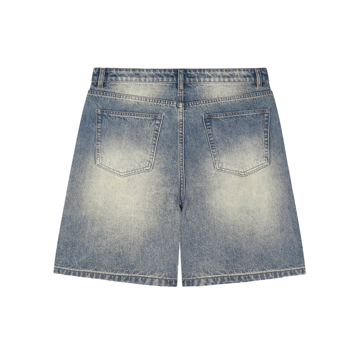 UNO Faded Distressed Baggy Denim Shorts