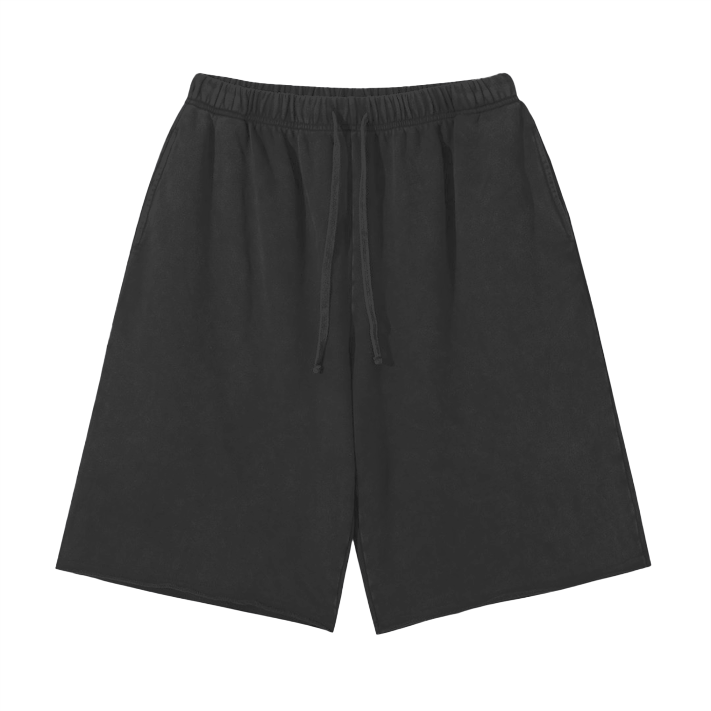 UNO Snow Washed Raw Hem Shorts