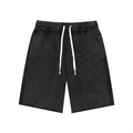 UNO Mineral Wash Raw Edge Shorts