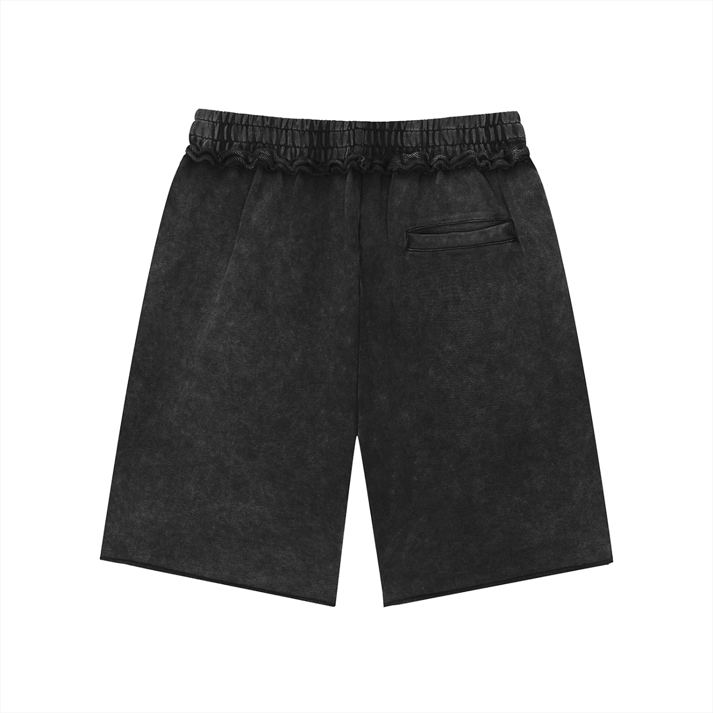 UNO Mineral Wash Raw Edge Shorts