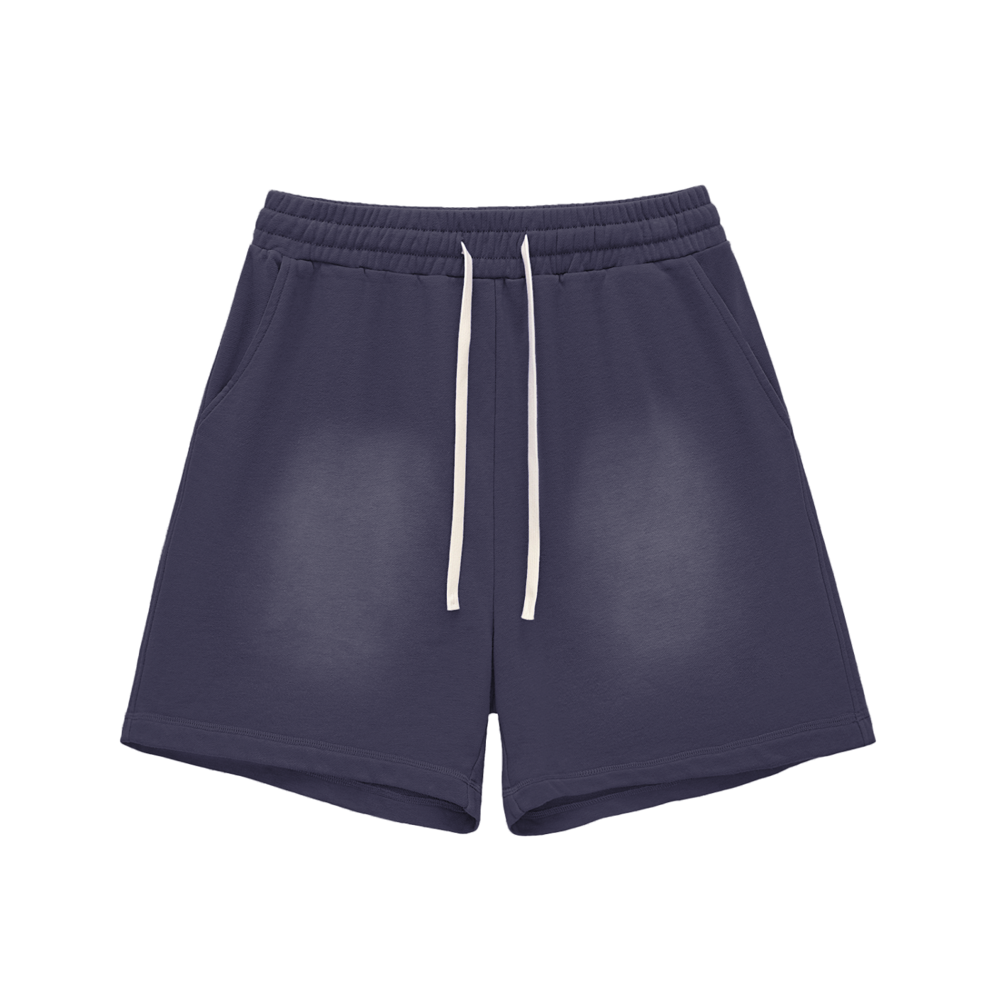 UNO Fade Raw Edge Cotton Shorts