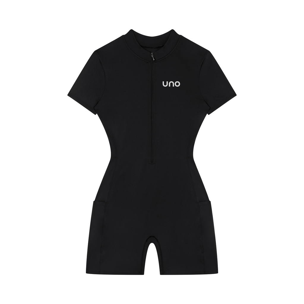 UNO Quarter-Zip Short Sleeve Romper