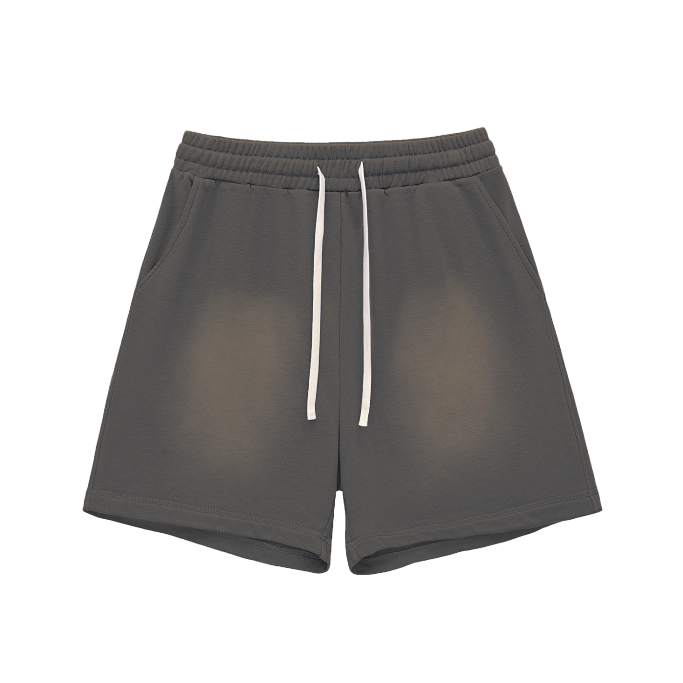 UNO Fade Raw Edge Cotton Shorts