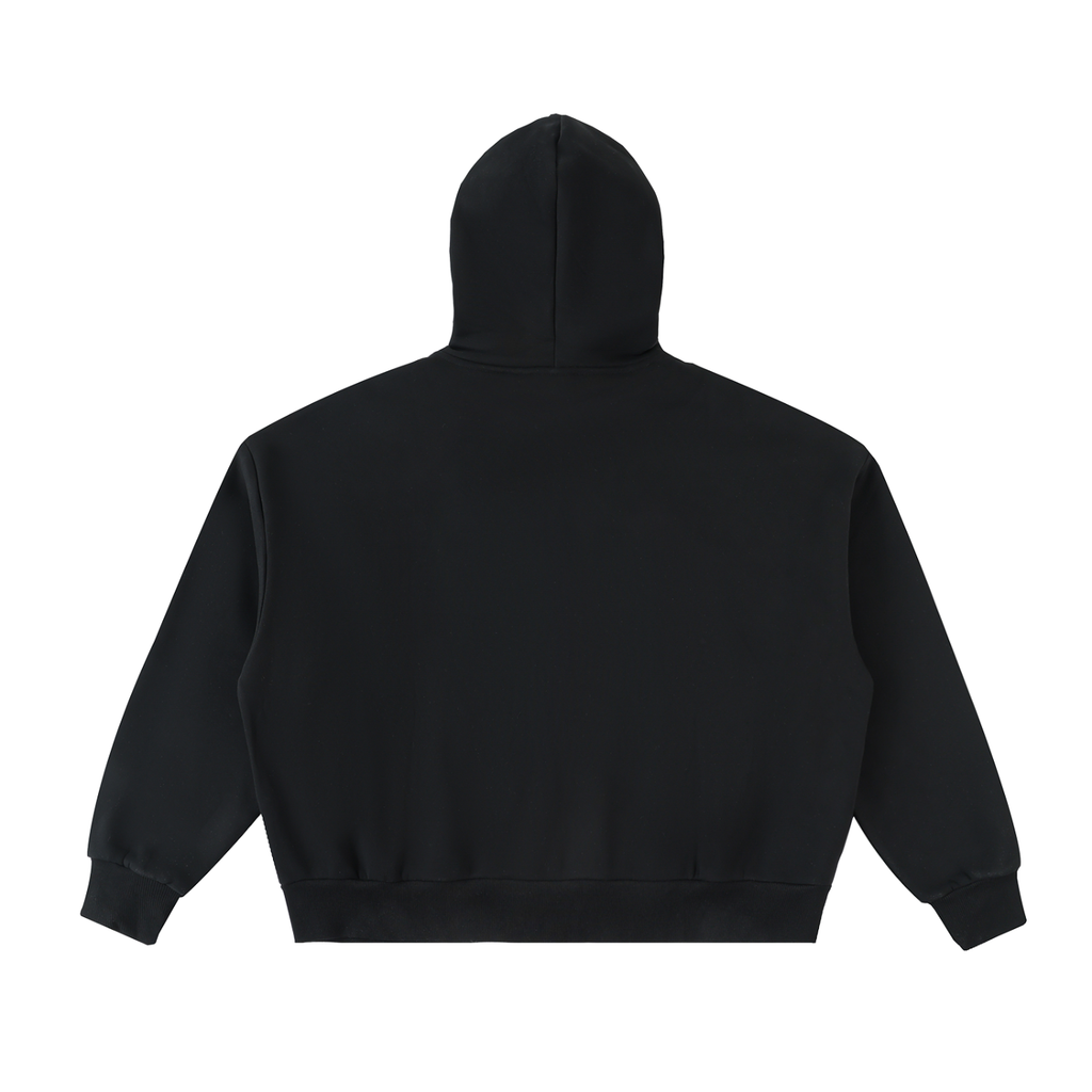 UNO Fleeced Full-Zip Boxy Hoodie