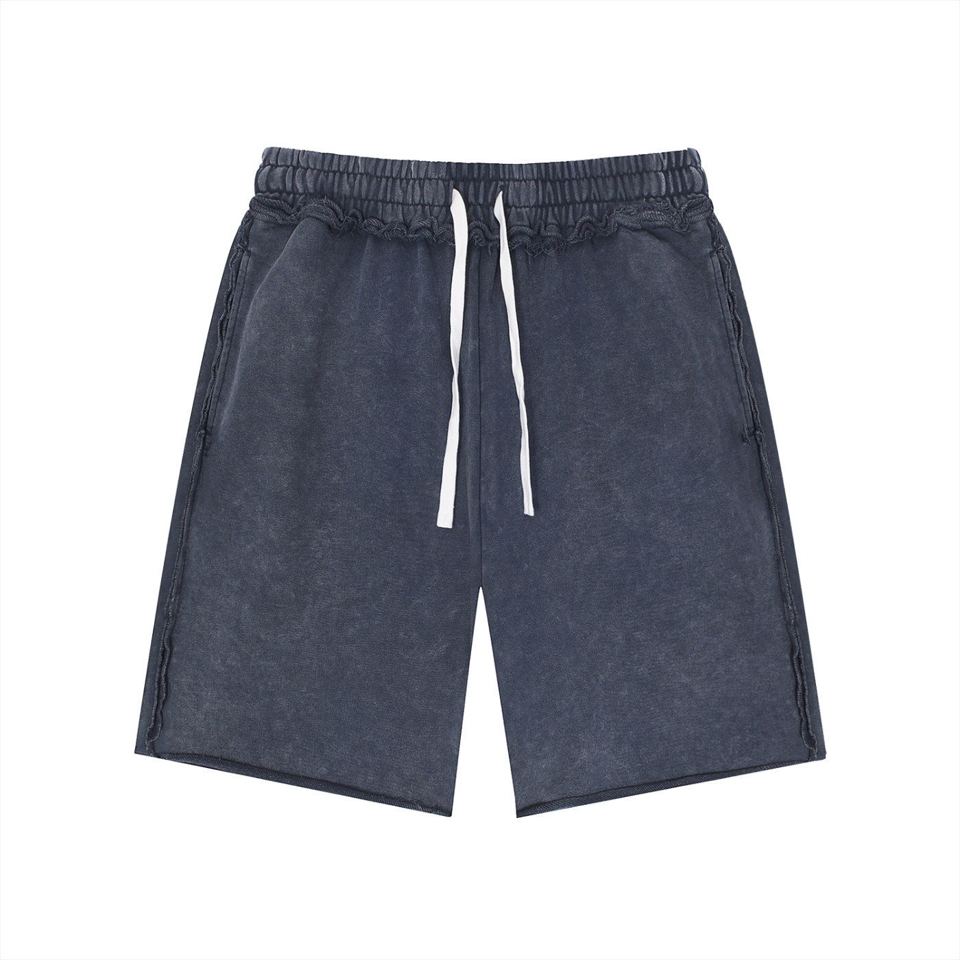 UNO Mineral Wash Raw Edge Shorts