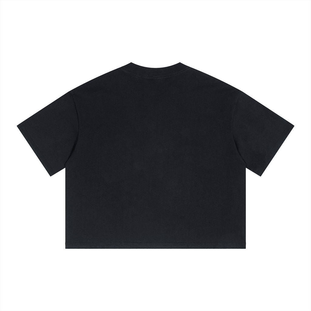UNO Boxy Drop Shoulder Crop Tee