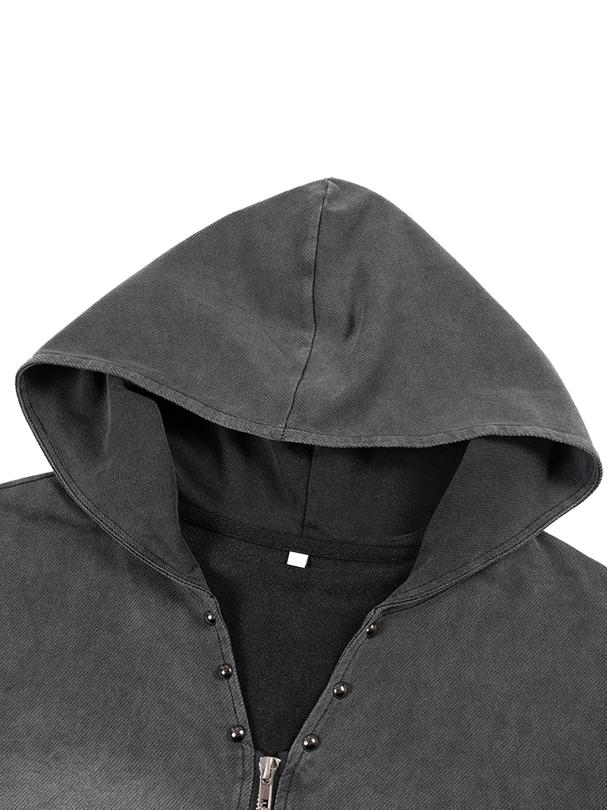 UNO Vintage Washed Zip-Up Hooded