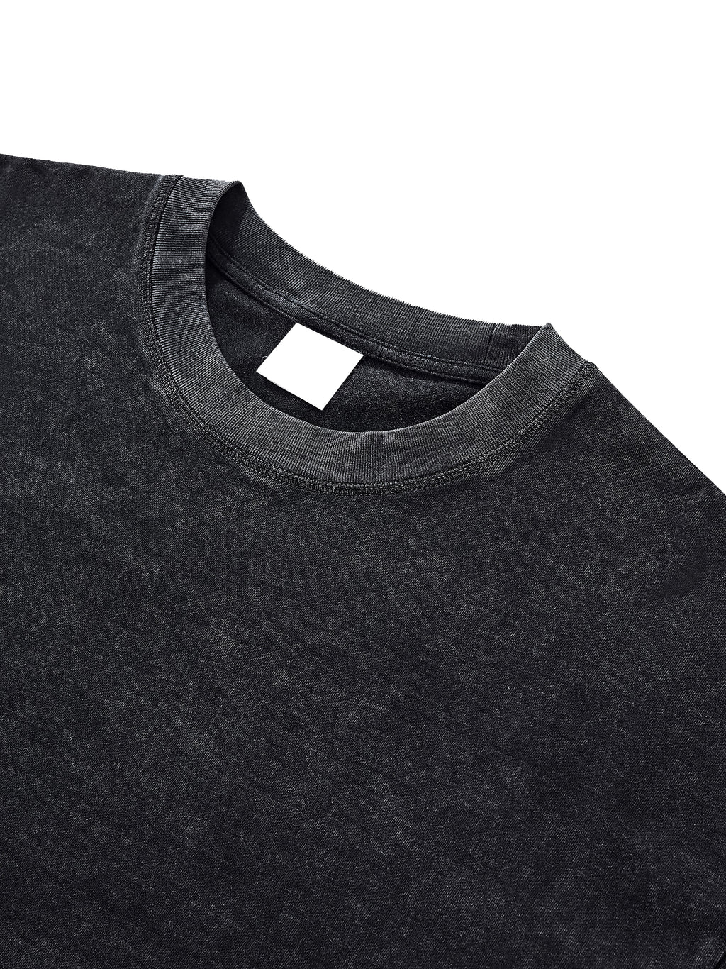 UNO Raw Edge Snow Washed Boxy Tee