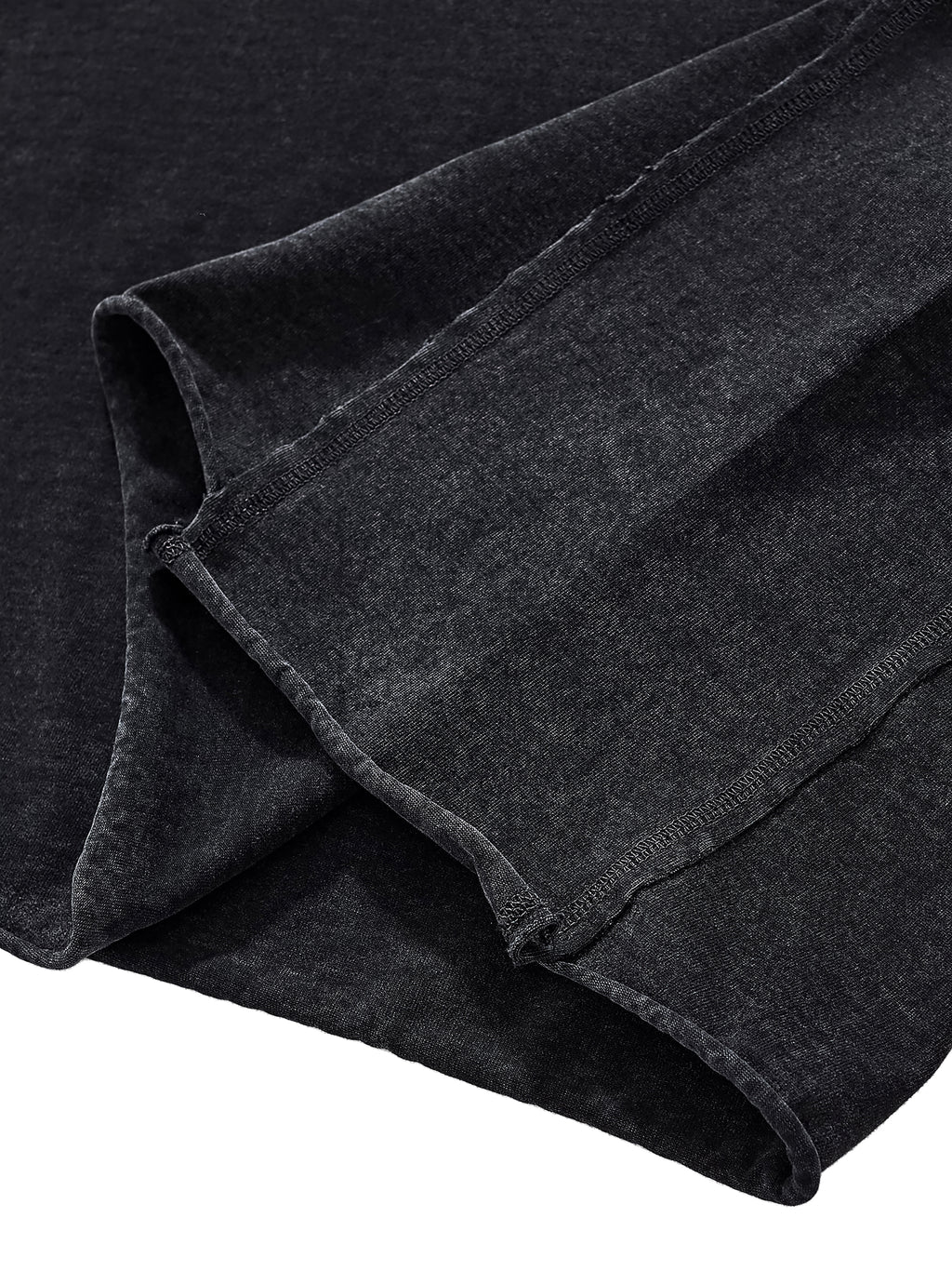 UNO Raw Edge Snow Washed Boxy Tee