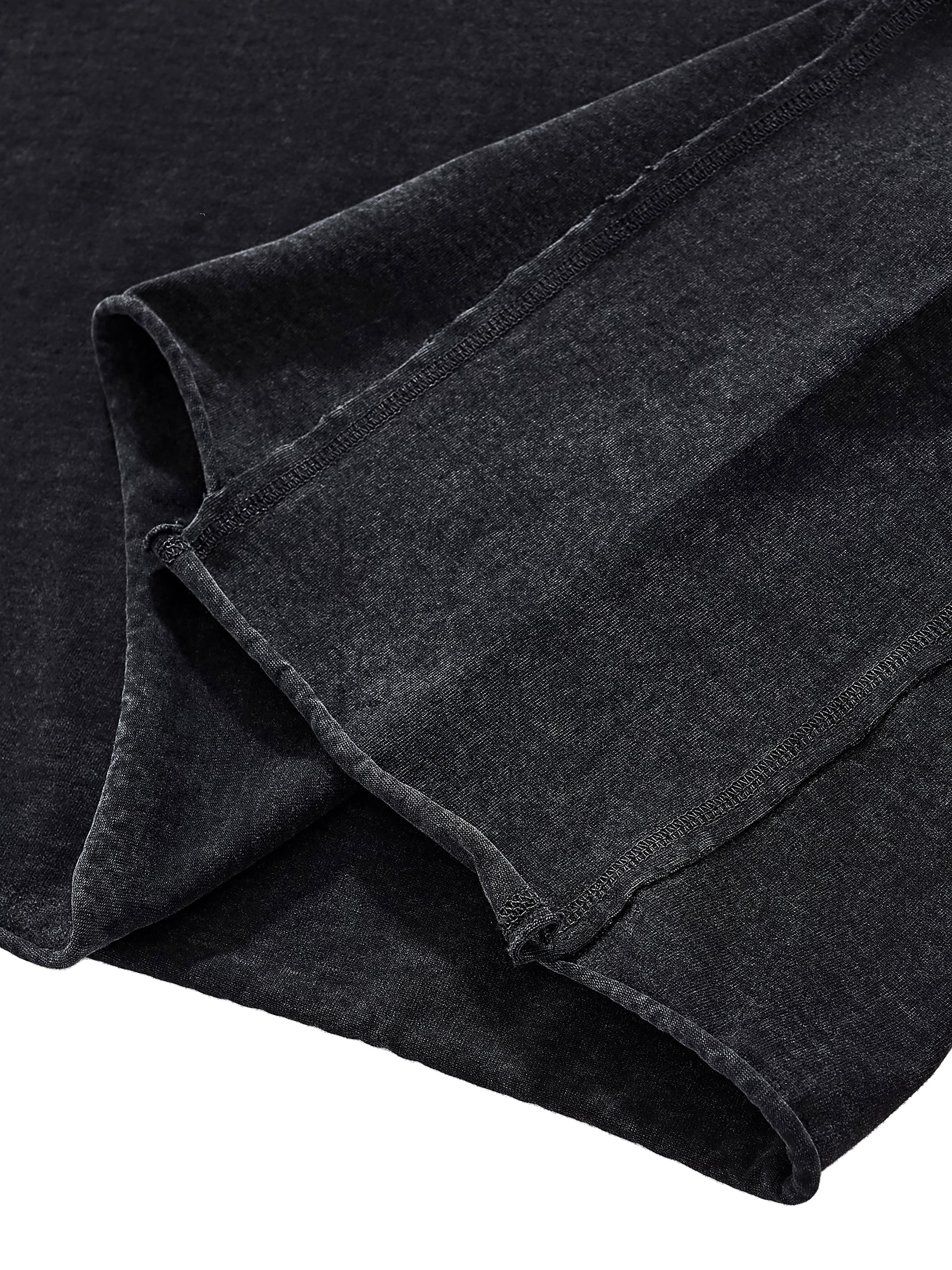 UNO Raw Edge Snow Washed Boxy Tee