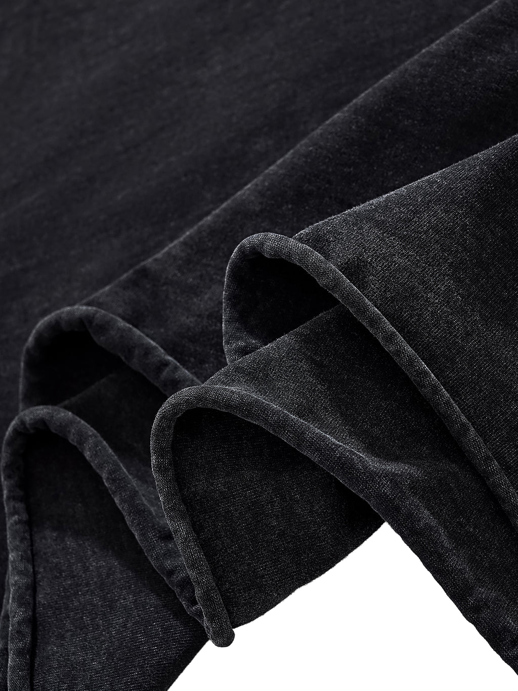 UNO Raw Edge Snow Washed Boxy Tee