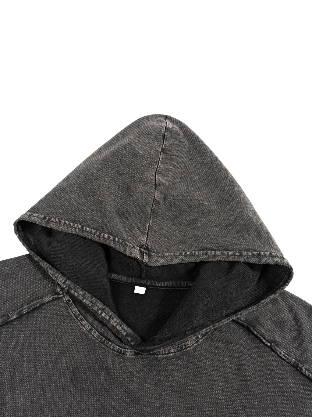 UNO Snow Washed Boxy Hooded Tank Top