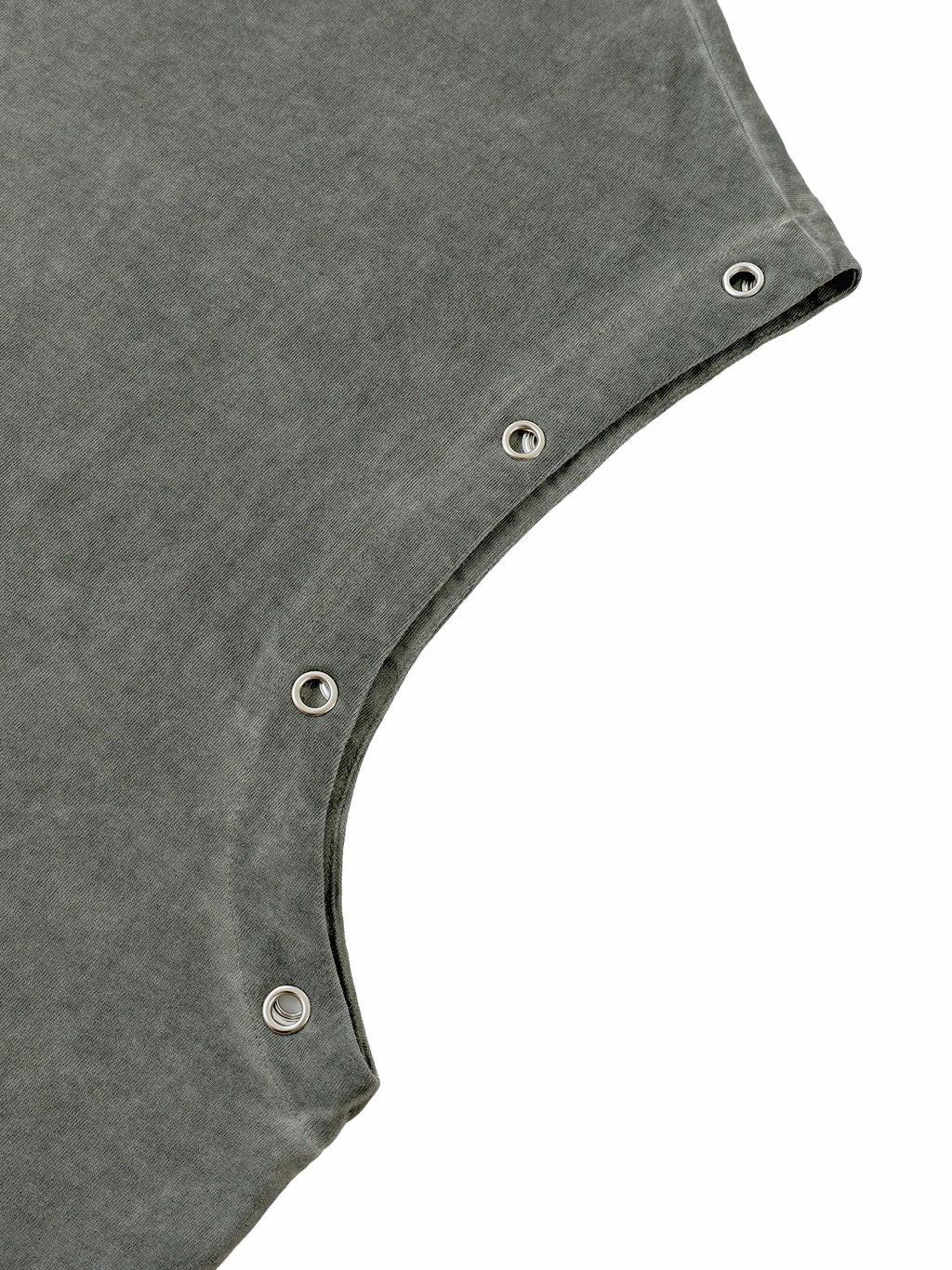 UNO Distressed Grommet Eyelet Tank Top
