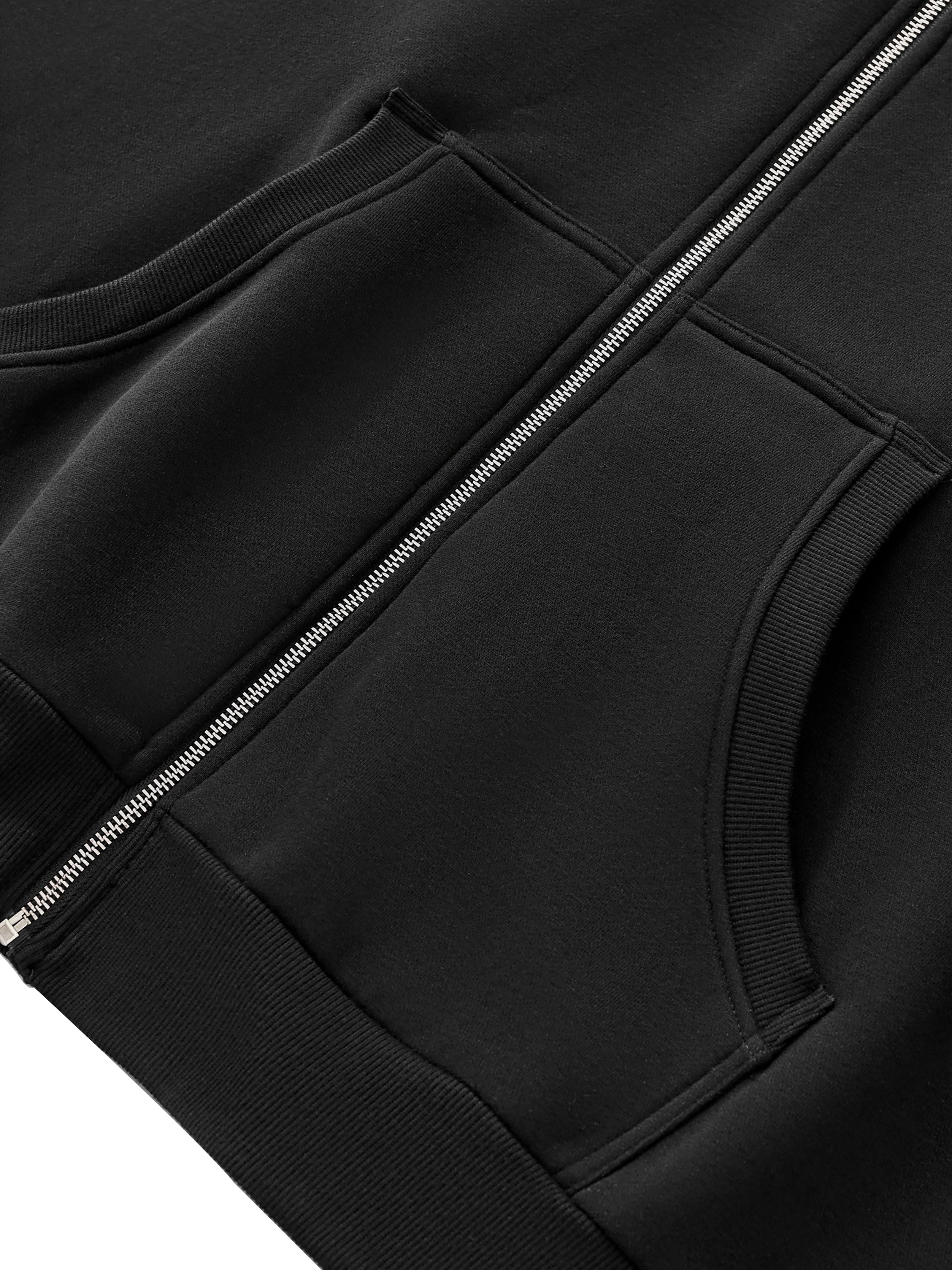 UNO Fleeced Full-Zip Boxy Hoodie