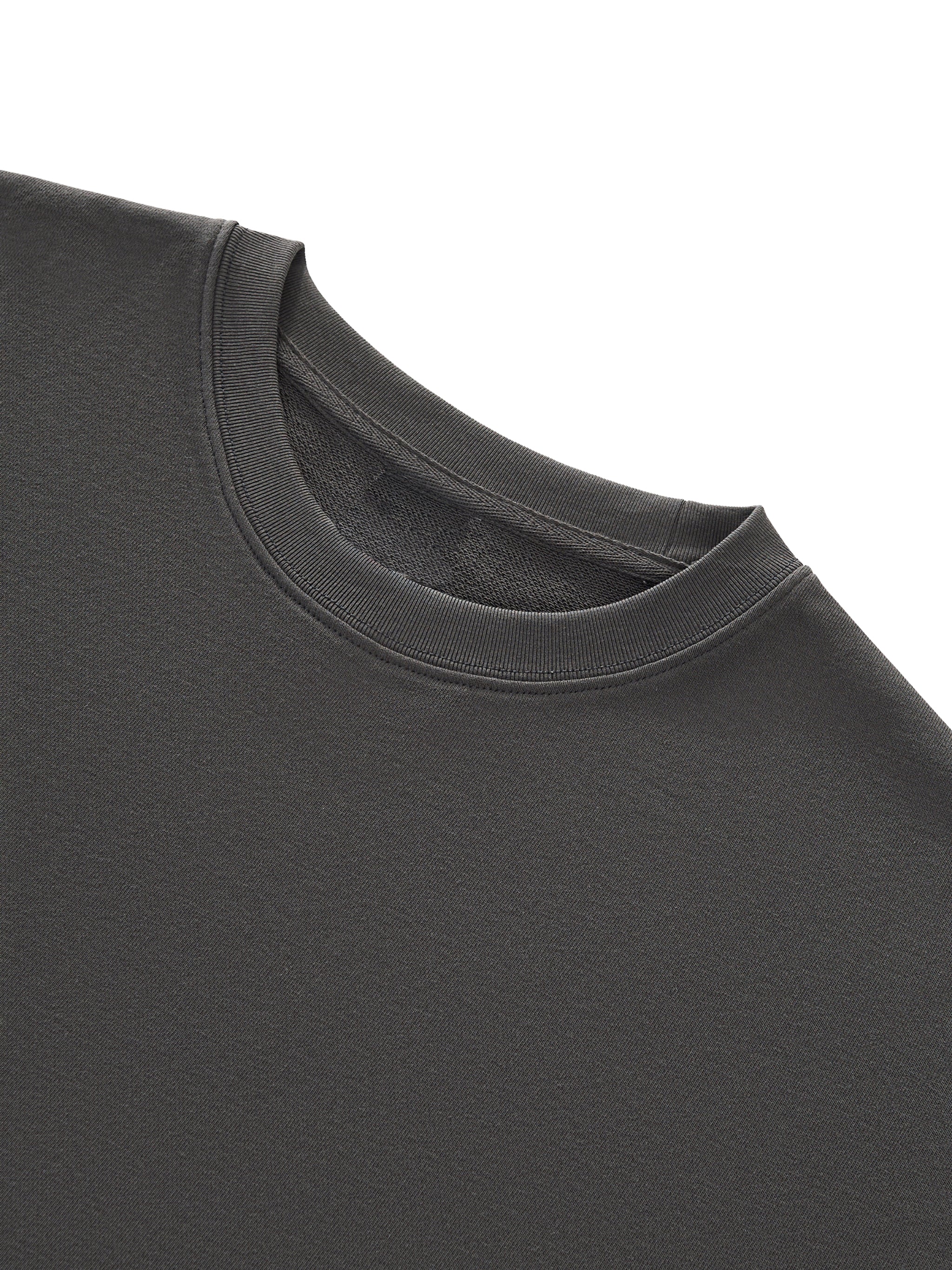 UNO Boxy Half-Sleeve Raw-Edge Tee