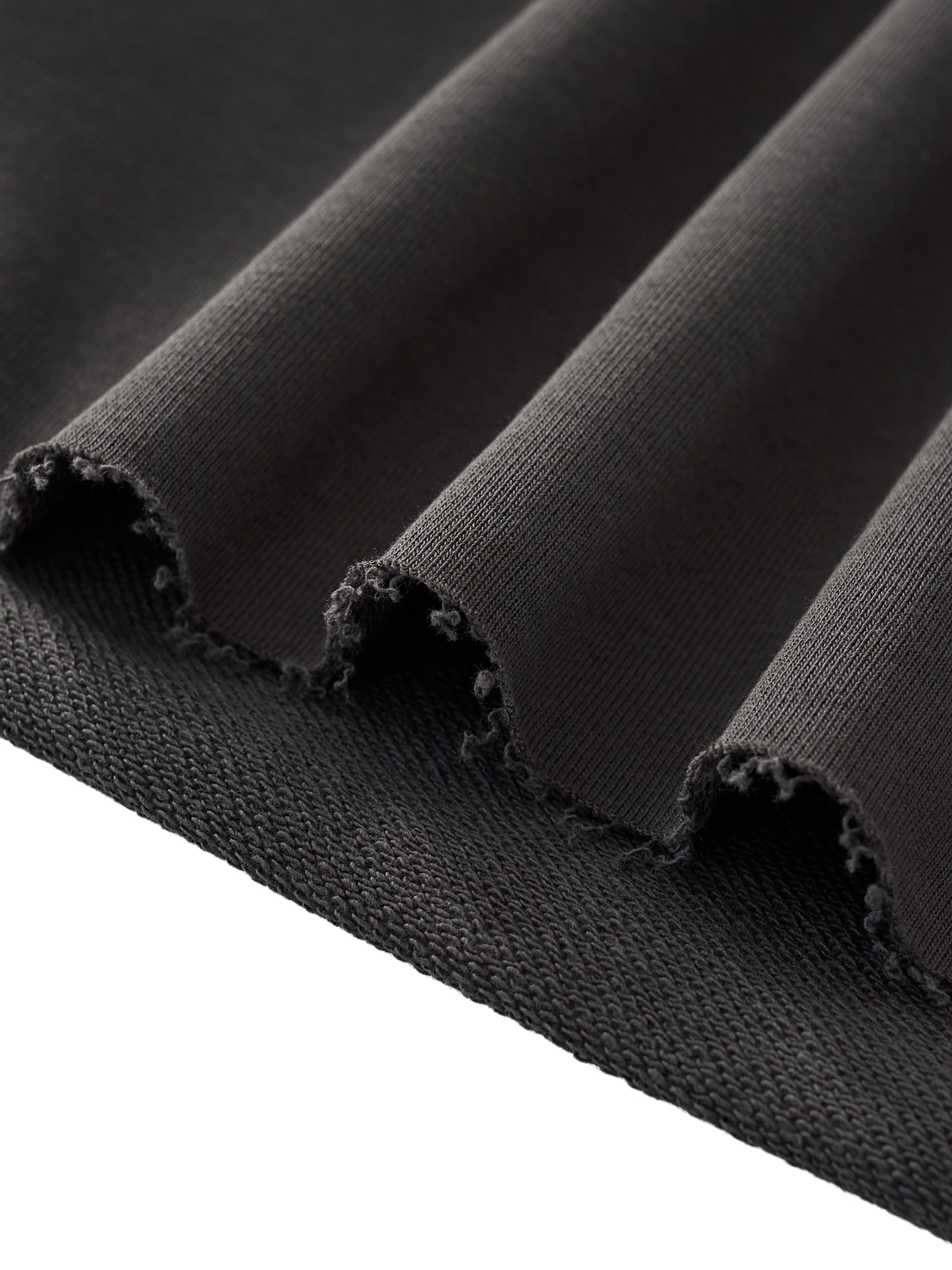 UNO Boxy Half-Sleeve Raw-Edge Tee