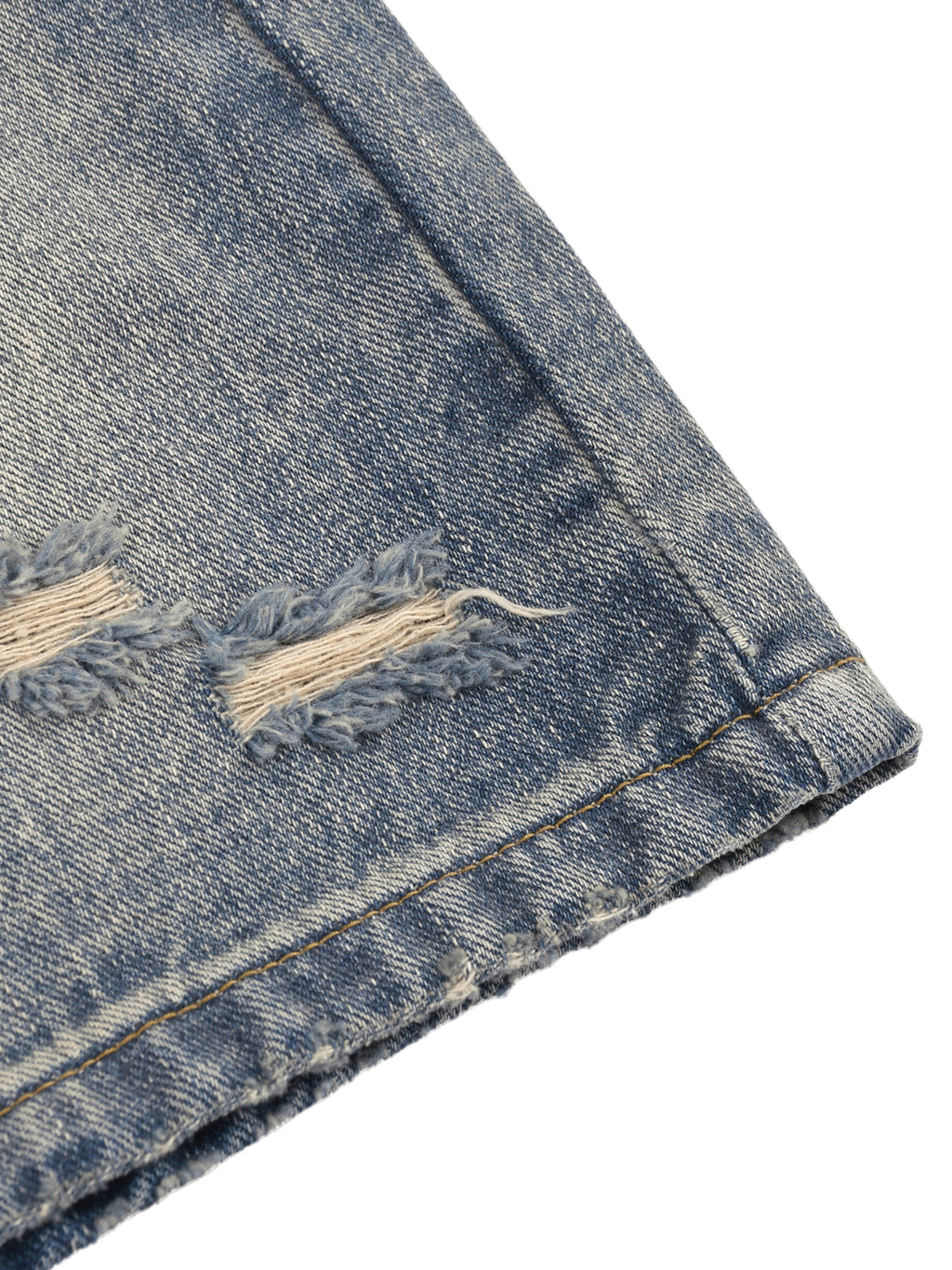 UNO Faded Distressed Baggy Denim Shorts