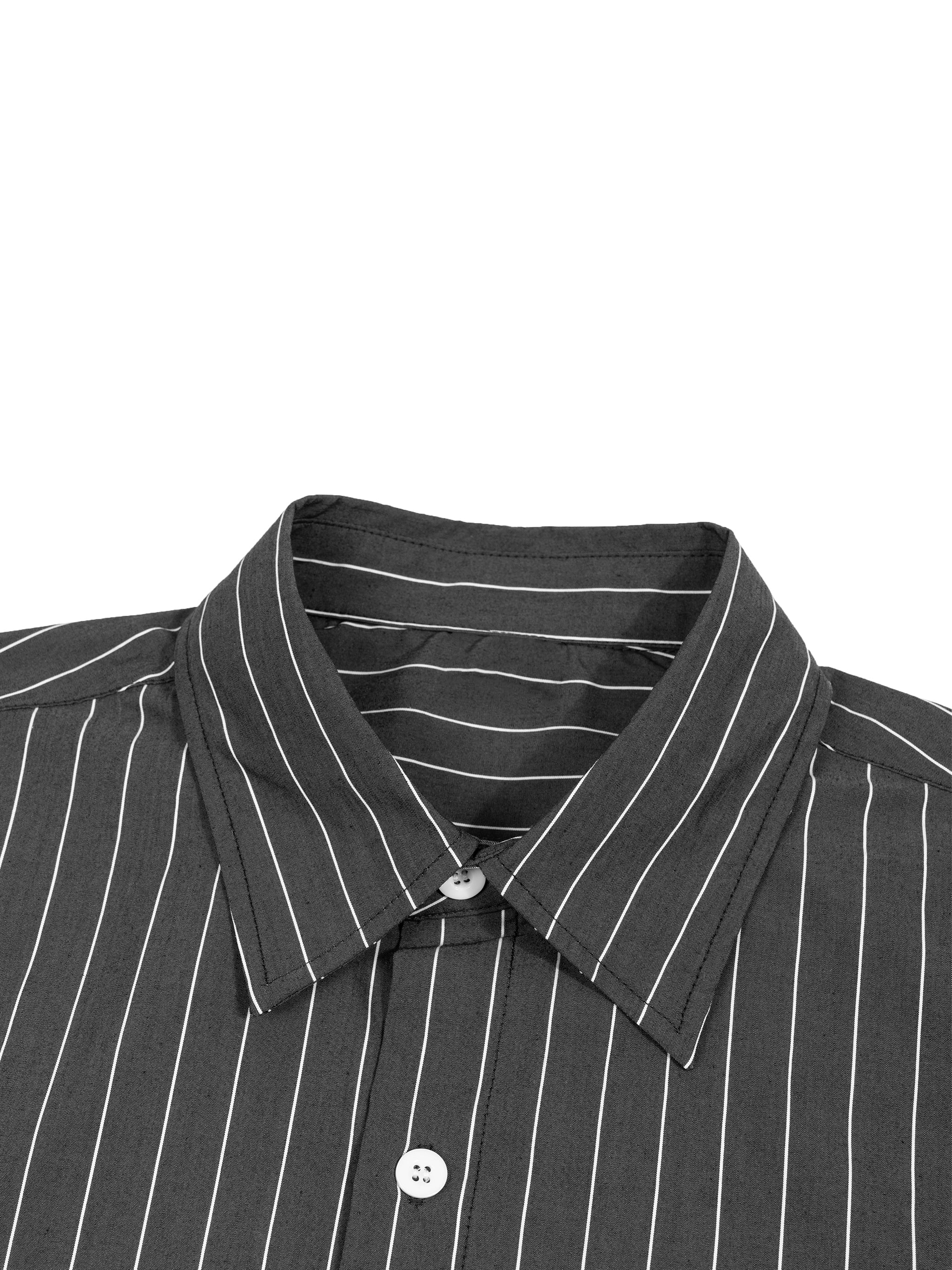 UNO Striped Boxy Button-Up Shirt