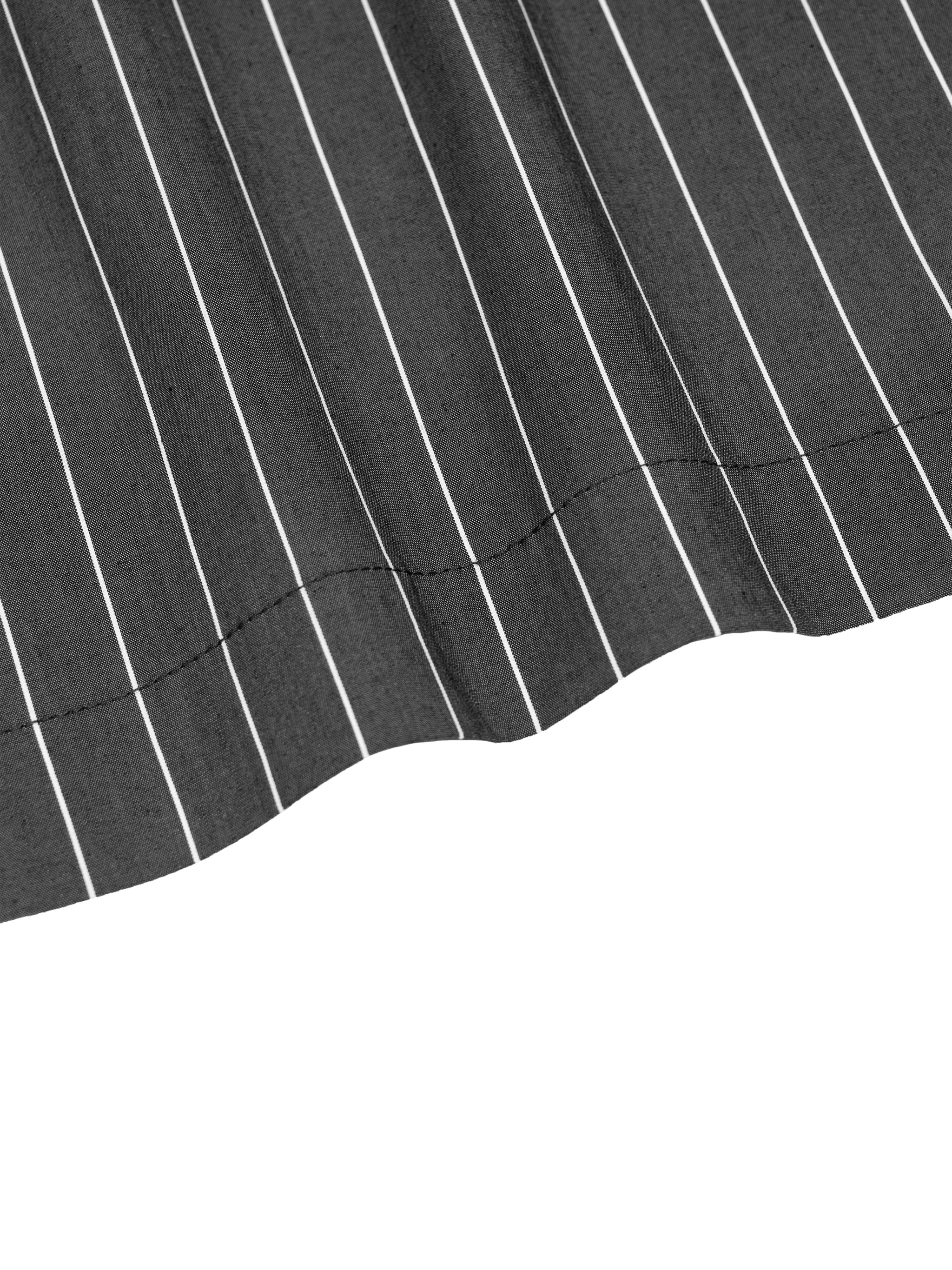 UNO Striped Boxy Button-Up Shirt