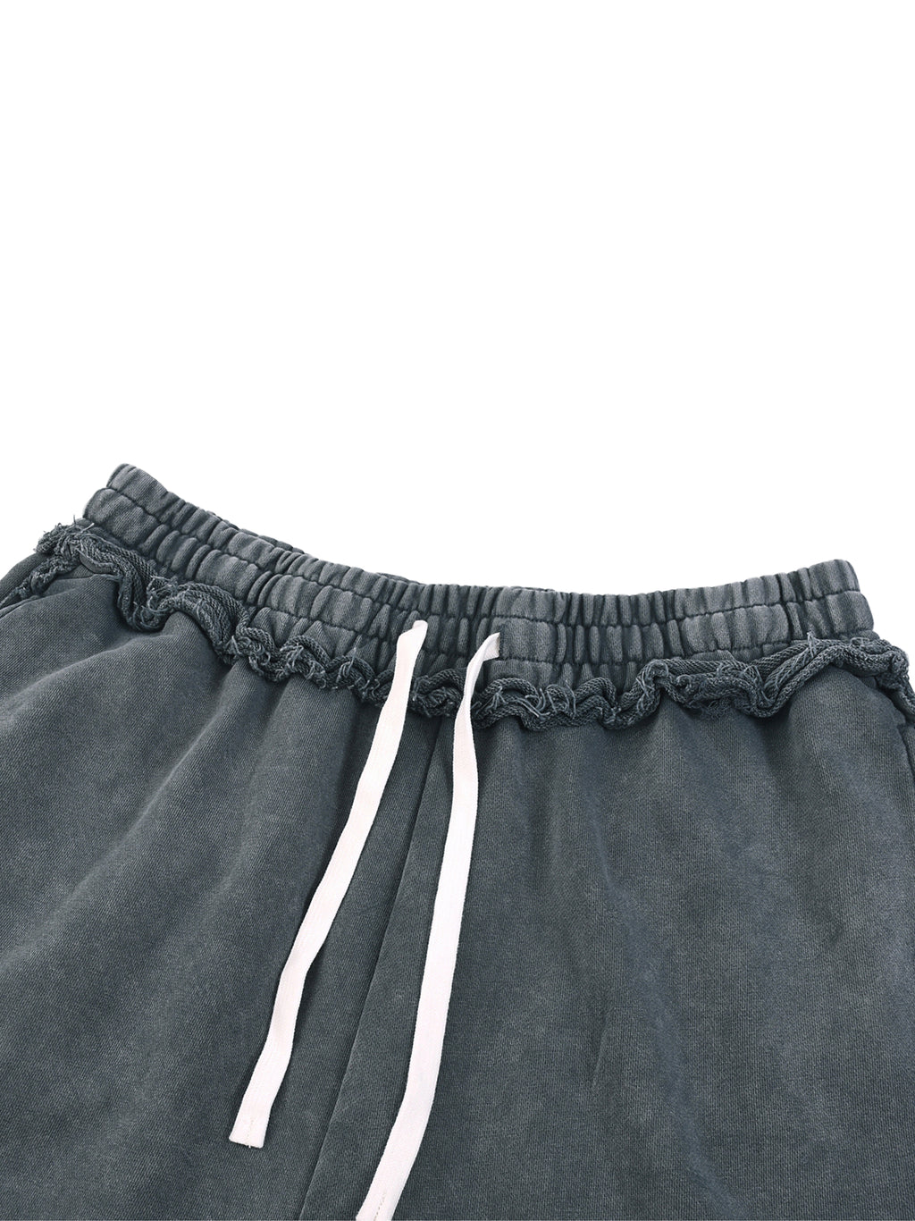 UNO Mineral Wash Raw Edge Shorts