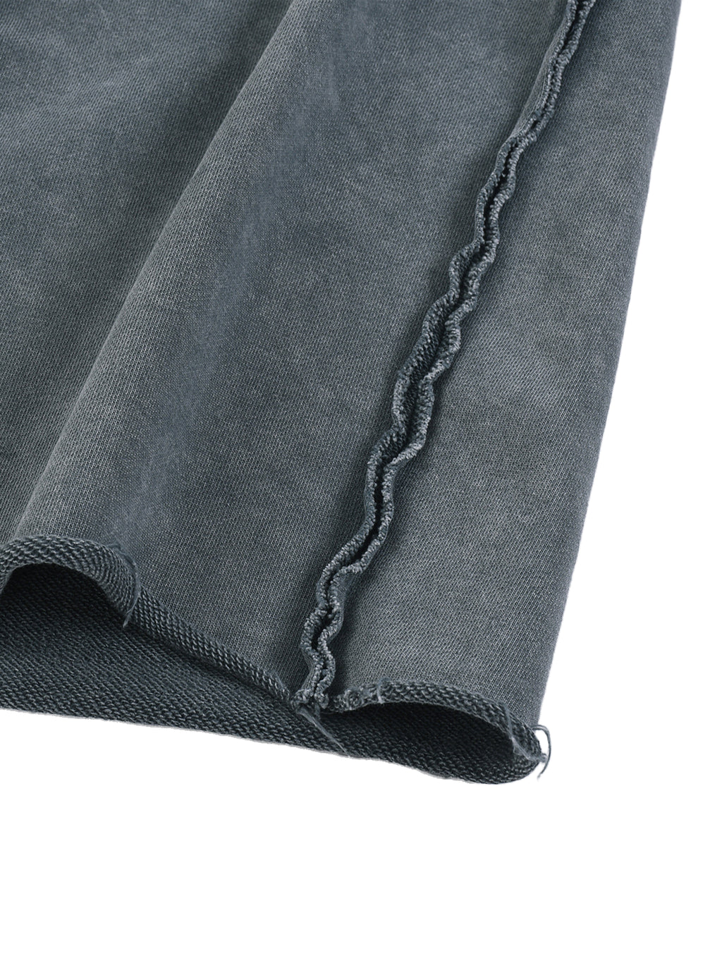 UNO Mineral Wash Raw Edge Shorts